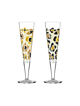 RITZENHOFF | Champagnerglas Goldnacht Champus 2er Set Duett Leo Gold | 